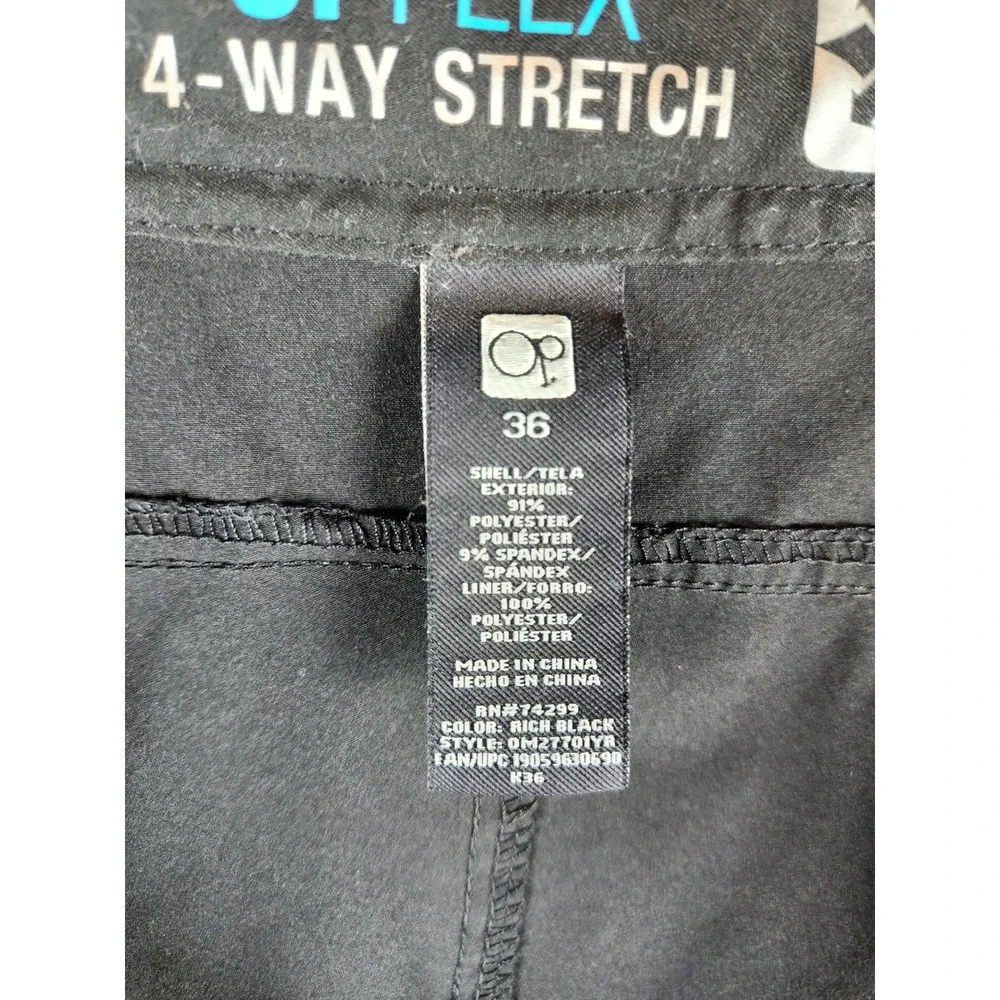 Board Shorts Ocean Pacific OpFlex Mens 36 Rich Black Swim Trunks